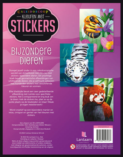 Lantaarn Publishers Kinderboeken Kopie van Kleuren met stickers - Bijzonder dieren 9789463547437 woonaccessoires homedecoratie