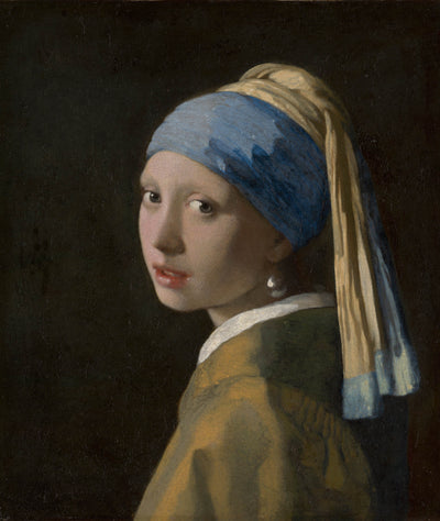 Label2X Muurcirkel Muurcirkel het meisje met de parel, Johannes Vermeer woonaccessoires homedecoratie