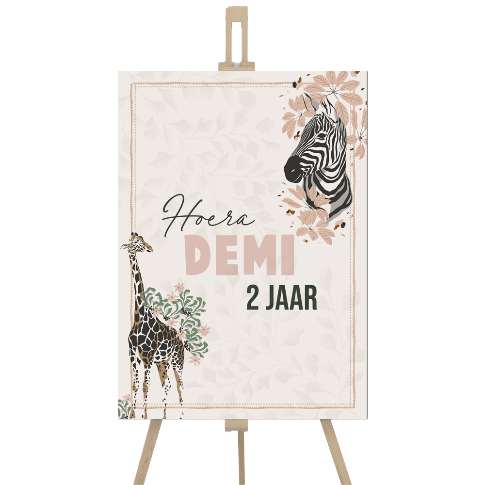 Welkomstbord verjaardag jungle – Label2X B.V., image size:1000x1000