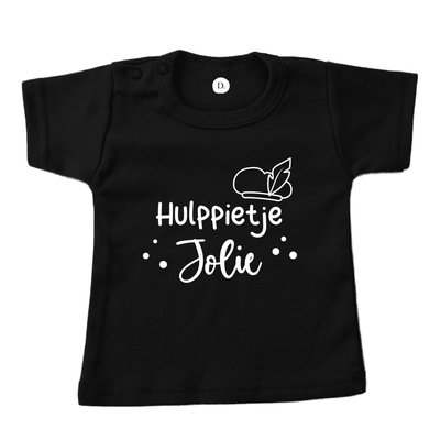 Dotsy.nl T-shirt Kindershirt sinterklaas hulppietje met muts woonaccessoires homedecoratie