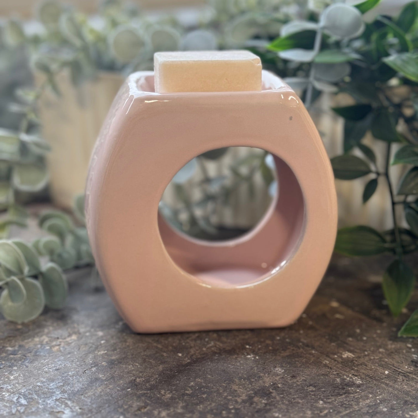 Label2X Amberblokjes Amber geurbrander roze scandi Amber geurbrander roze scandi woonaccessoires homedecoratie