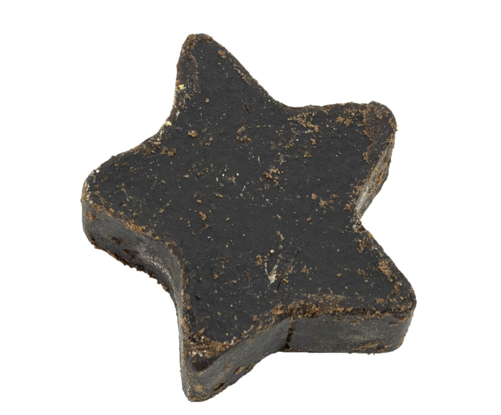 Label2X Amberblokjes Amberblokje ster black amber woonaccessoires homedecoratie