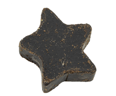Label2X Amberblokjes Amberblokje ster black amber woonaccessoires homedecoratie