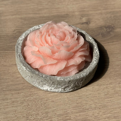 Label2X Kerstmis Amberroosje rose met schaaltje 6090338999934 woonaccessoires homedecoratie