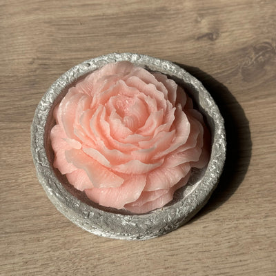 Label2X Kerstmis Amberroosje rose met schaaltje 6090338999934 woonaccessoires homedecoratie