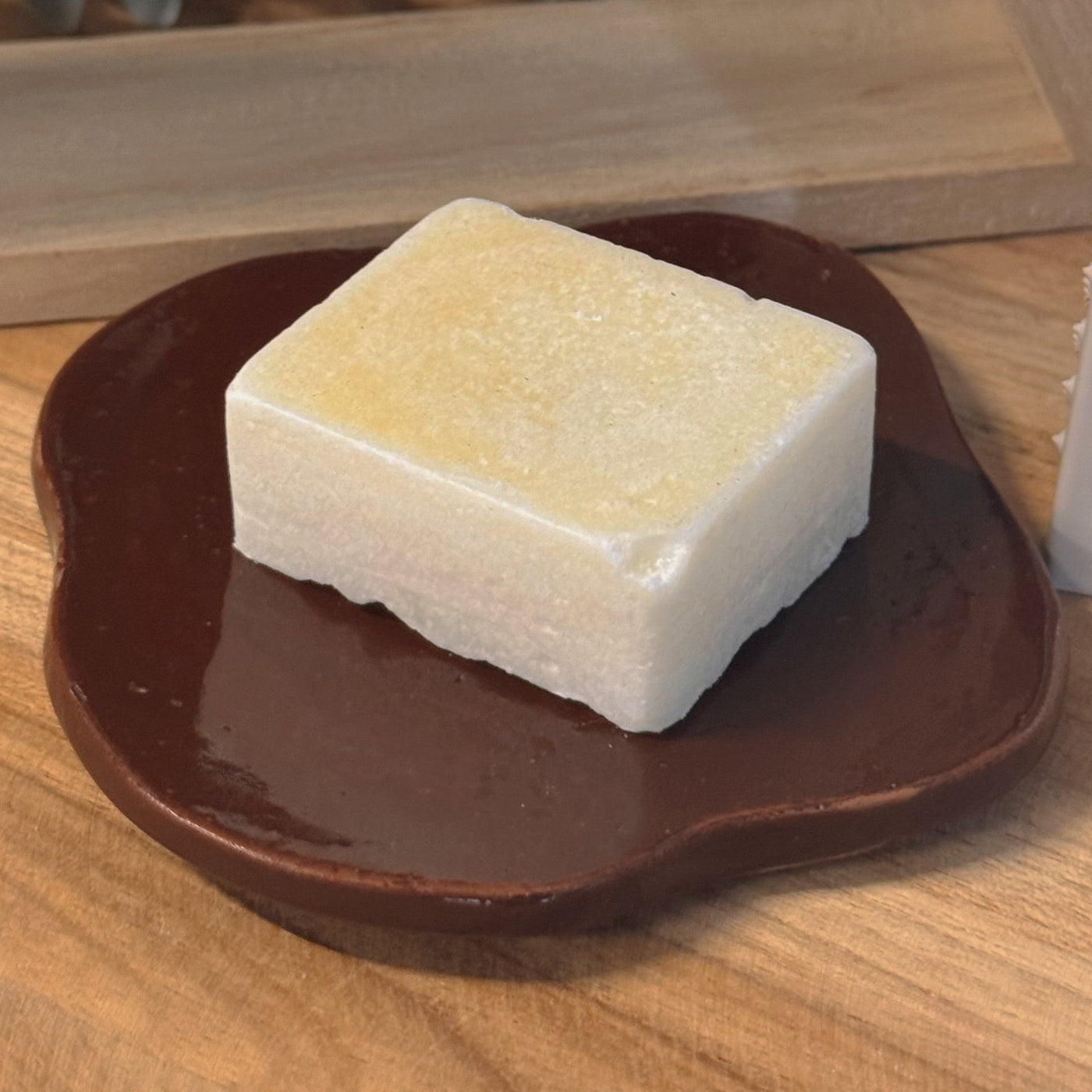 Label2X Amberblokjes Amberschaaltje keramiek bruin Amberschaaltje keramiek bruin woonaccessoires homedecoratie