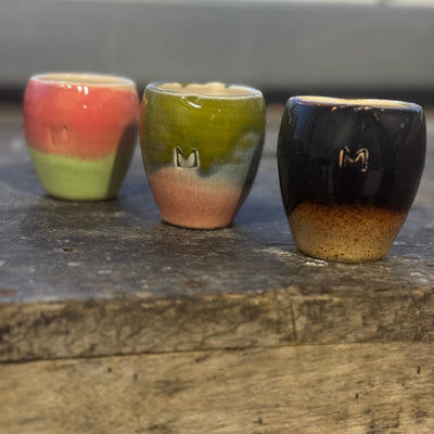 Label2X B.V. 3 Unieke espresso kopjes 3st. Unieke espresso kopjes 3st. woonaccessoires homedecoratie