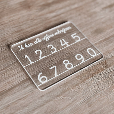 Label2X B.V. Ik kan cijfers schrijven Ik kan cijfers schrijven woonaccessoires homedecoratie