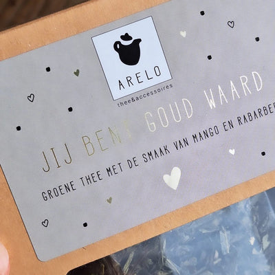 Label2X B.V. Je bent goud waard theepakketje Je bent goud waard theepakketje woonaccessoires homedecoratie