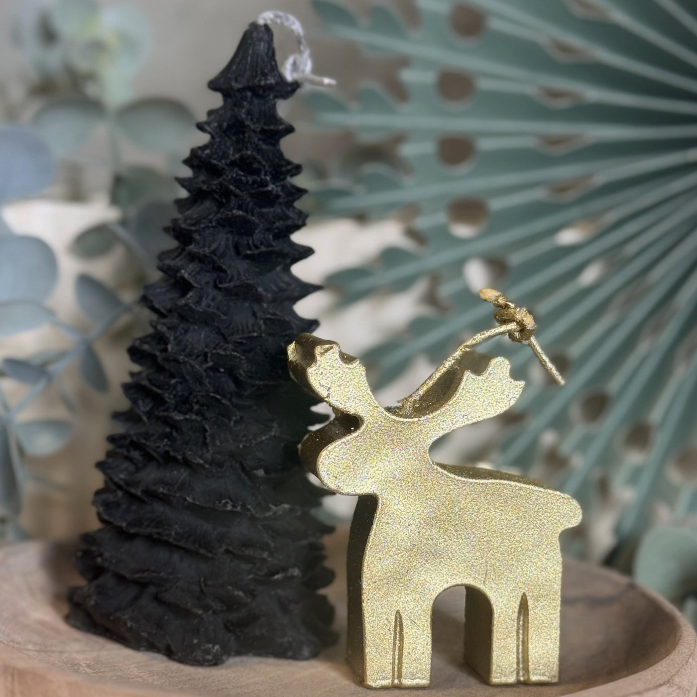 Label2X B.V. Kerstplankje met kaarsjes Kerstplankje met kaarsjes woonaccessoires homedecoratie