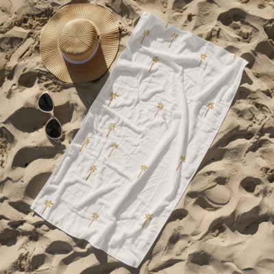 Label2X B.V. Palmboompjes Badhanddoek PRE-ORDER Badhanddoek PRE-ORDER woonaccessoires homedecoratie