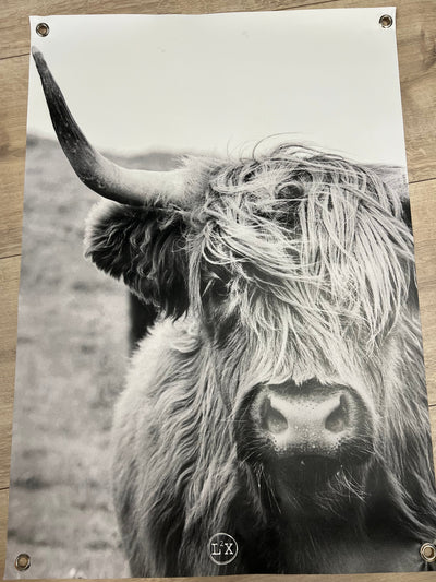 Label2X B.V. SALE Tuinposter Cow SALE Tuinposter Cow woonaccessoires homedecoratie