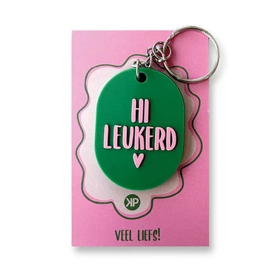 Label2X B.V. Sleutelhanger Hi leukerd Sleutelhanger Hi leukerd woonaccessoires homedecoratie