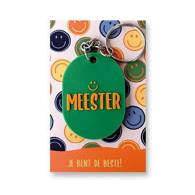 Label2X B.V. Sleutelhanger meester Sleutelhanger meester woonaccessoires homedecoratie
