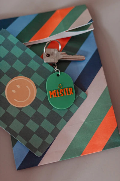 Label2X B.V. Sleutelhanger meester Sleutelhanger meester woonaccessoires homedecoratie