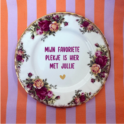 Label2X B.V. Vintage wandbordje met eigen tekst Vintage wandbordje met eigen tekst woonaccessoires homedecoratie