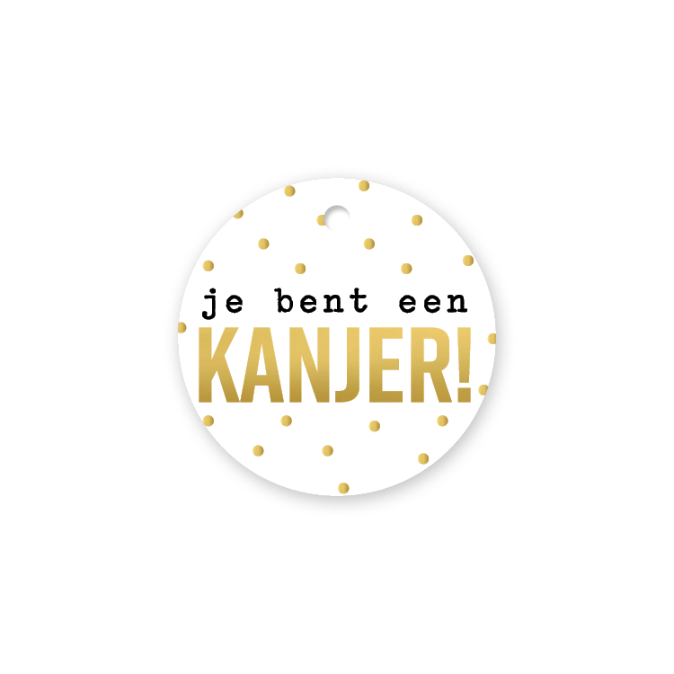 Label2X Kaarten Cadeaulabel je bent een kanjer Cadeaulabel je bent een kanjer woonaccessoires homedecoratie