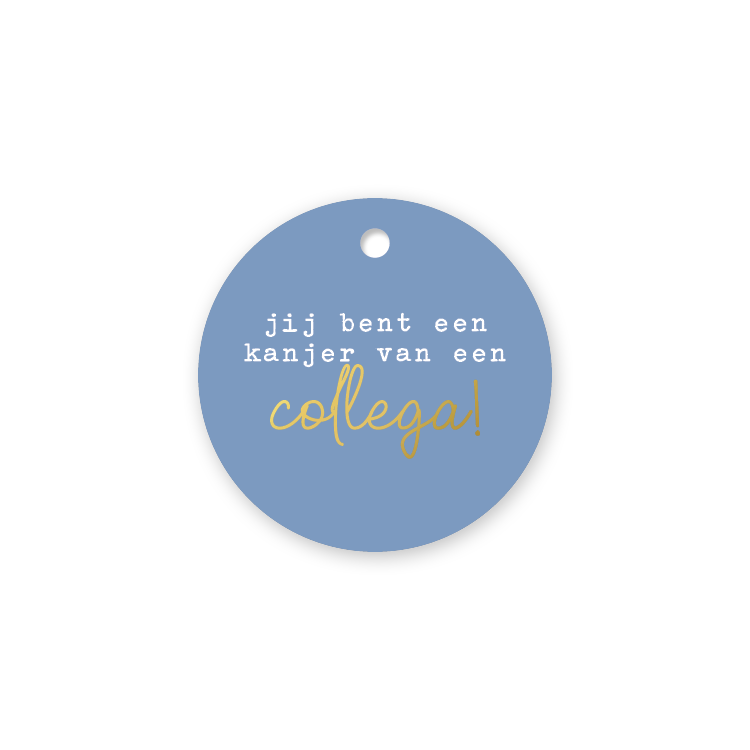 Label2X Kaarten Cadeaulabel kanjer van een collega Cadeaulabel kanjer van een collega woonaccessoires homedecoratie