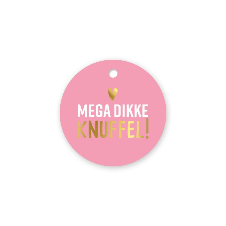 Label2X Kaarten Cadeaulabel mega dikke knuffel Cadeaulabel mega dikke knuffel woonaccessoires homedecoratie
