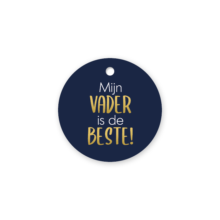 Label2X Kaarten Cadeaulabel mijn vader is de beste Cadeaulabel mijn vader is de beste woonaccessoires homedecoratie
