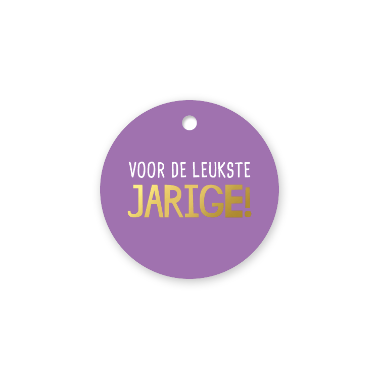 Label2X Kaarten Cadeaulabel voor de leukste jarige Cadeaulabel voor de leukste jarige woonaccessoires homedecoratie