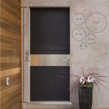 Label2X Naambordje rond Gestalten Sie Ihr eigenes Schild mit den Öffnungszeiten für Innen und Außen woonaccessoires homedecoratie
