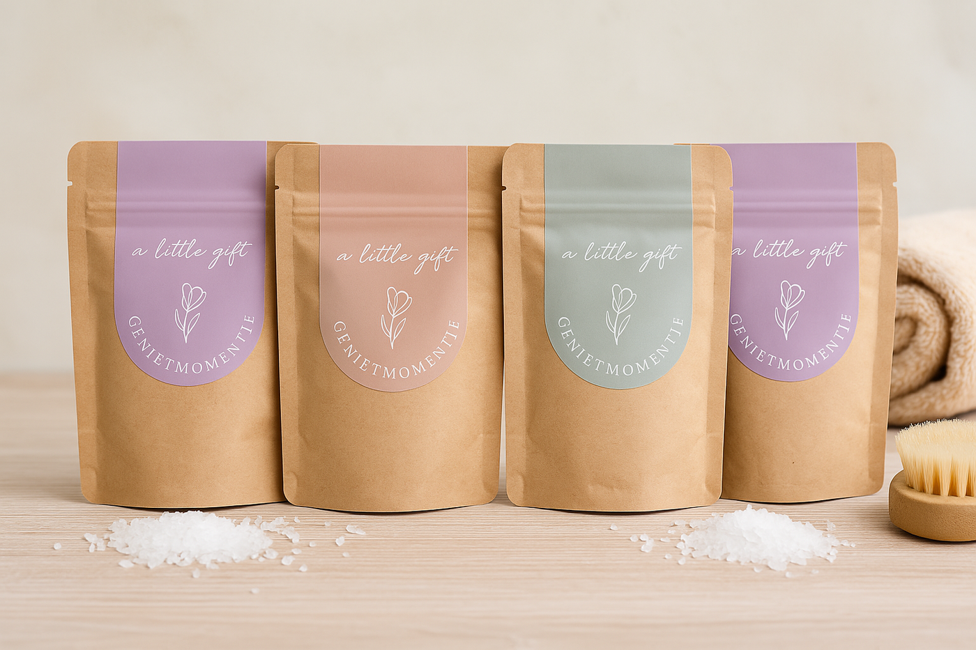 Label2X Giftzakje badzout a little gift relax Giftzakje badzout a little gift relax woonaccessoires homedecoratie