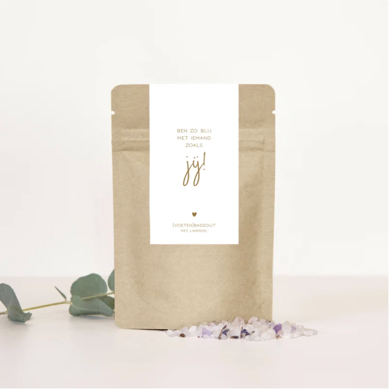 Label2X Giftzakje badzout blij met iemand zoals jij! woonaccessoires homedecoratie
