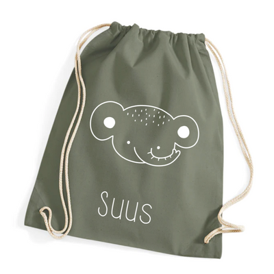 Label2X Tas Gymtasje kinderen diertje woonaccessoires homedecoratie
