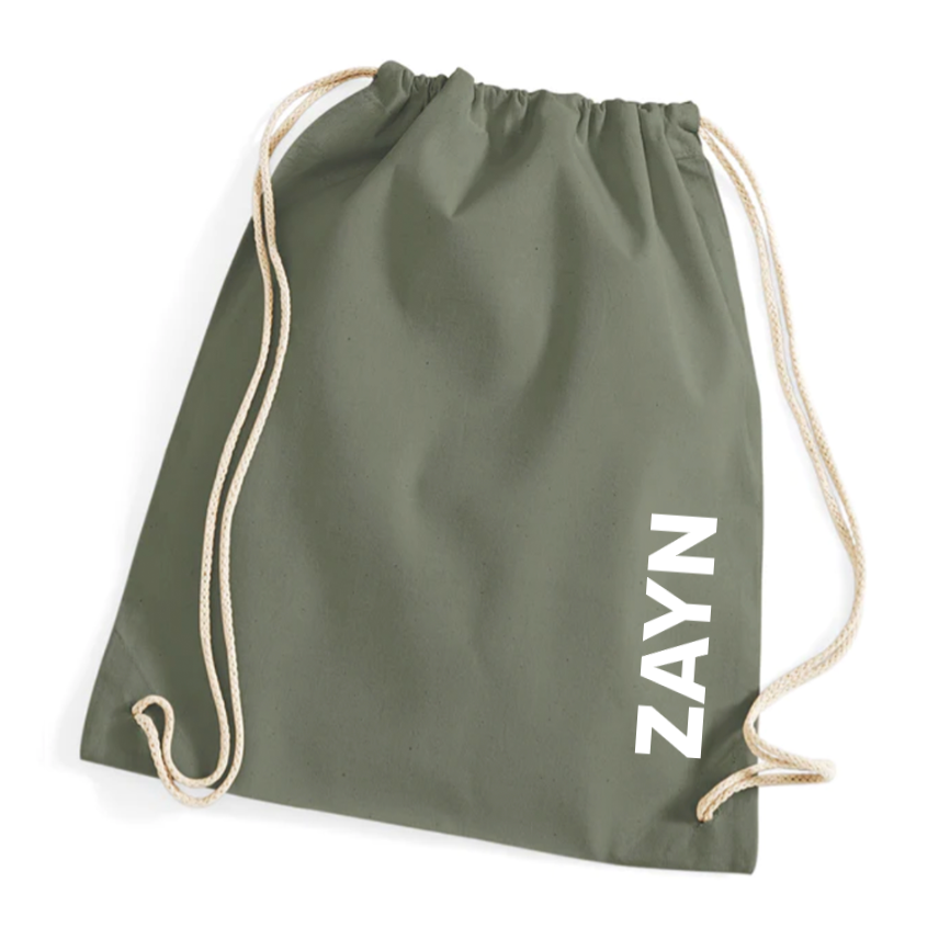 Label2X Tas Gymtasje kinderen naam strak woonaccessoires homedecoratie