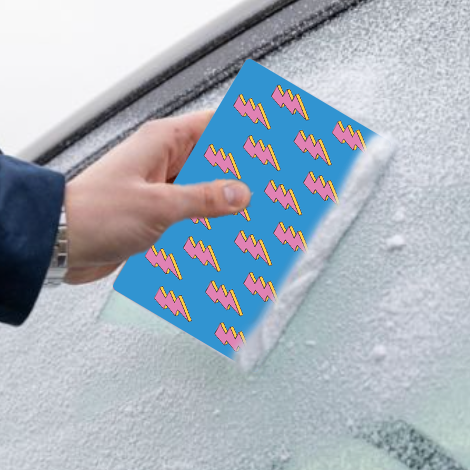 Label2X Minigift ijskrabber auto retro bliksem woonaccessoires homedecoratie
