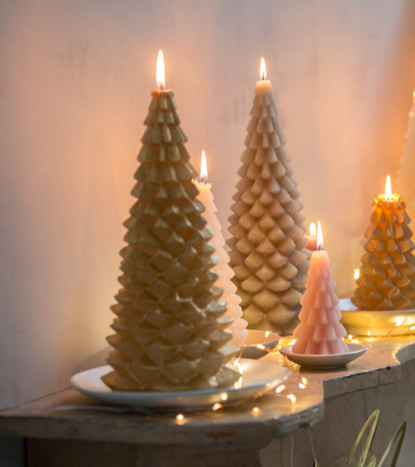 Label2X Kerstmis Kaars kerstboom rust XS woonaccessoires homedecoratie