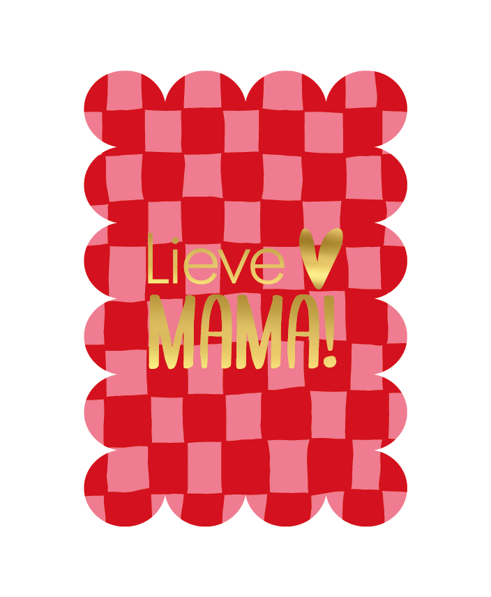Label2X Kaarten Kaart bubble lieve mama Kaart bubble lieve mama woonaccessoires homedecoratie