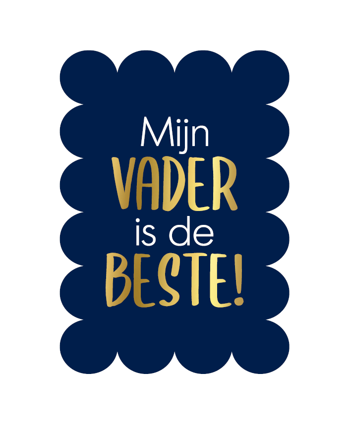 Label2X Kaarten Kaart bubble mijn vader is de beste Kaart bubble mijn vader is de beste woonaccessoires homedecoratie