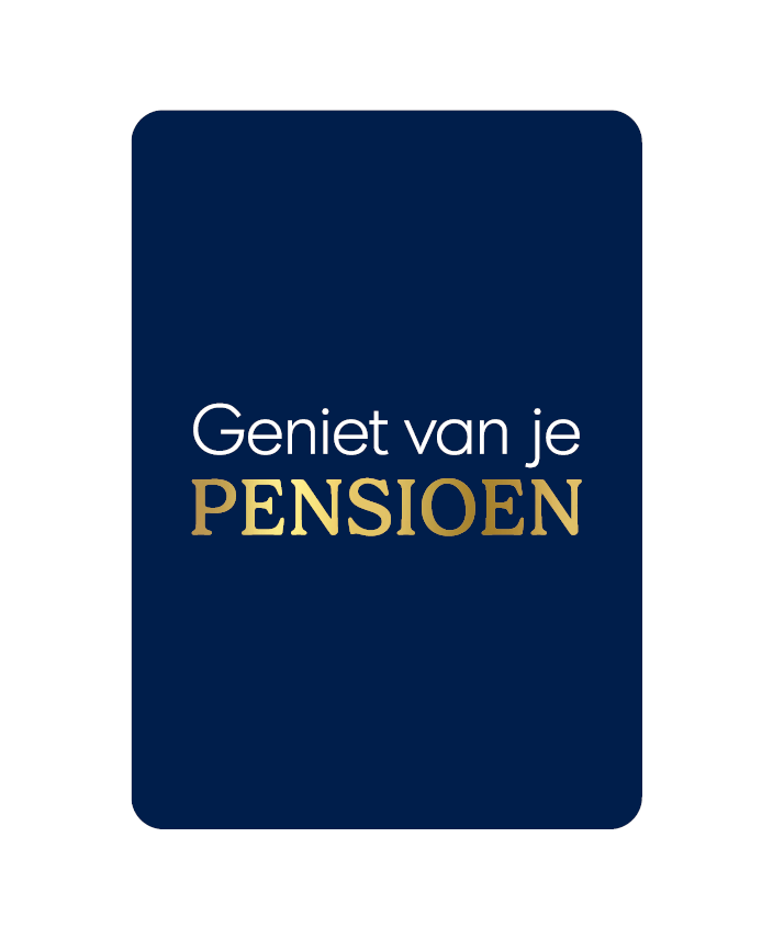 Label2X Kaarten Kaart geniet van je pensioen Kaart geniet van je pensioen woonaccessoires homedecoratie