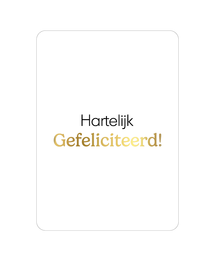 Label2X Kaarten Kaart hartelijk gefeliciteerd Kaart hartelijk gefeliciteerd woonaccessoires homedecoratie