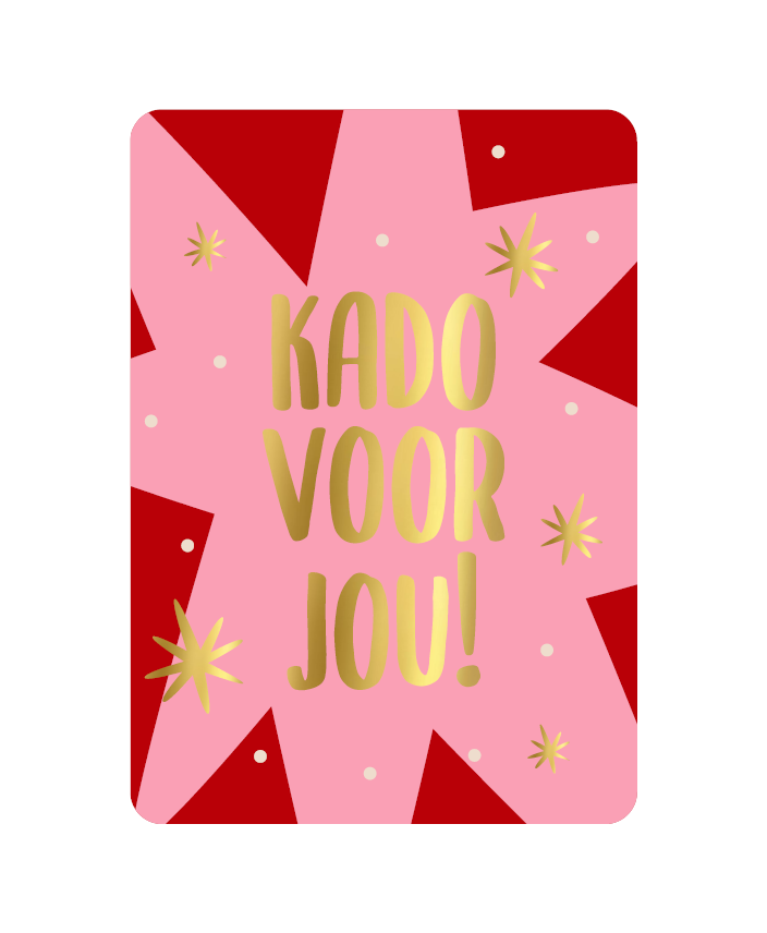 Label2X Kaarten Kaart kado voor jou sterren Kaart kado voor jou sterren woonaccessoires homedecoratie