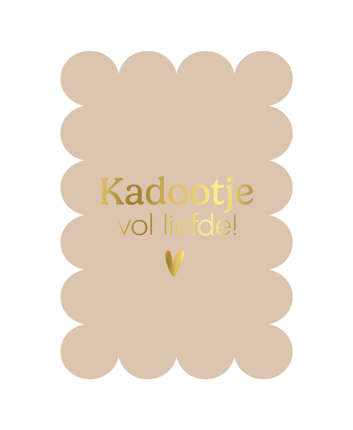 Label2X Kaarten Kaart kadootje vol liefde Kaart kadootje vol liefde woonaccessoires homedecoratie
