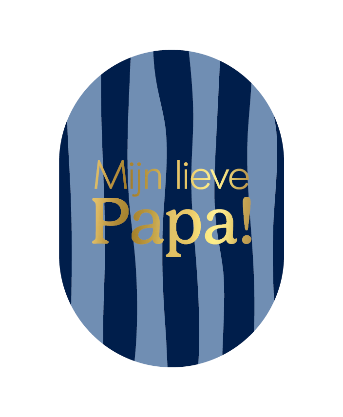 Label2X Kaarten Kaart ovaal mijn lieve papa Kaart ovaal mijn lieve papa woonaccessoires homedecoratie
