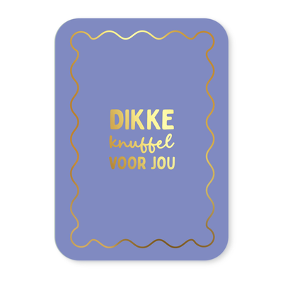 Label2X Kaarten Kaartje dikke knuffel voor jou (goudfolie) Kaartje dikke knuffel voor jou (goudfolie) woonaccessoires homedecoratie