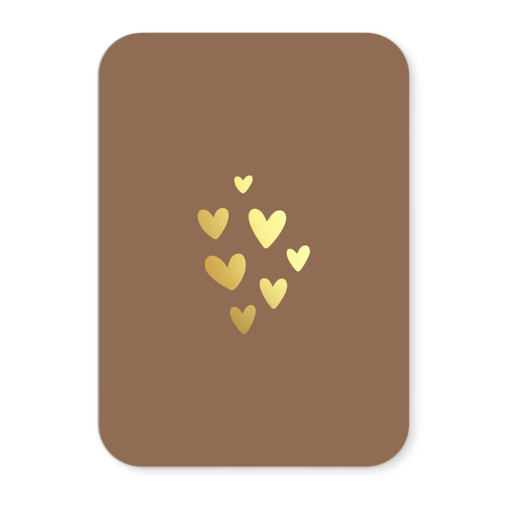 Label2X Kaarten Kaartje hart (goudfolie) Kaartje hart (goudfolie) woonaccessoires homedecoratie