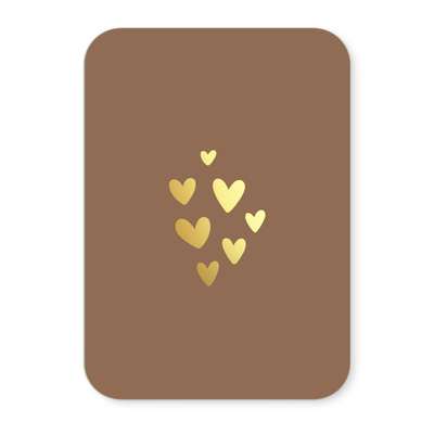 Label2X Kaarten Kaartje hart (goudfolie) Kaartje hart (goudfolie) woonaccessoires homedecoratie