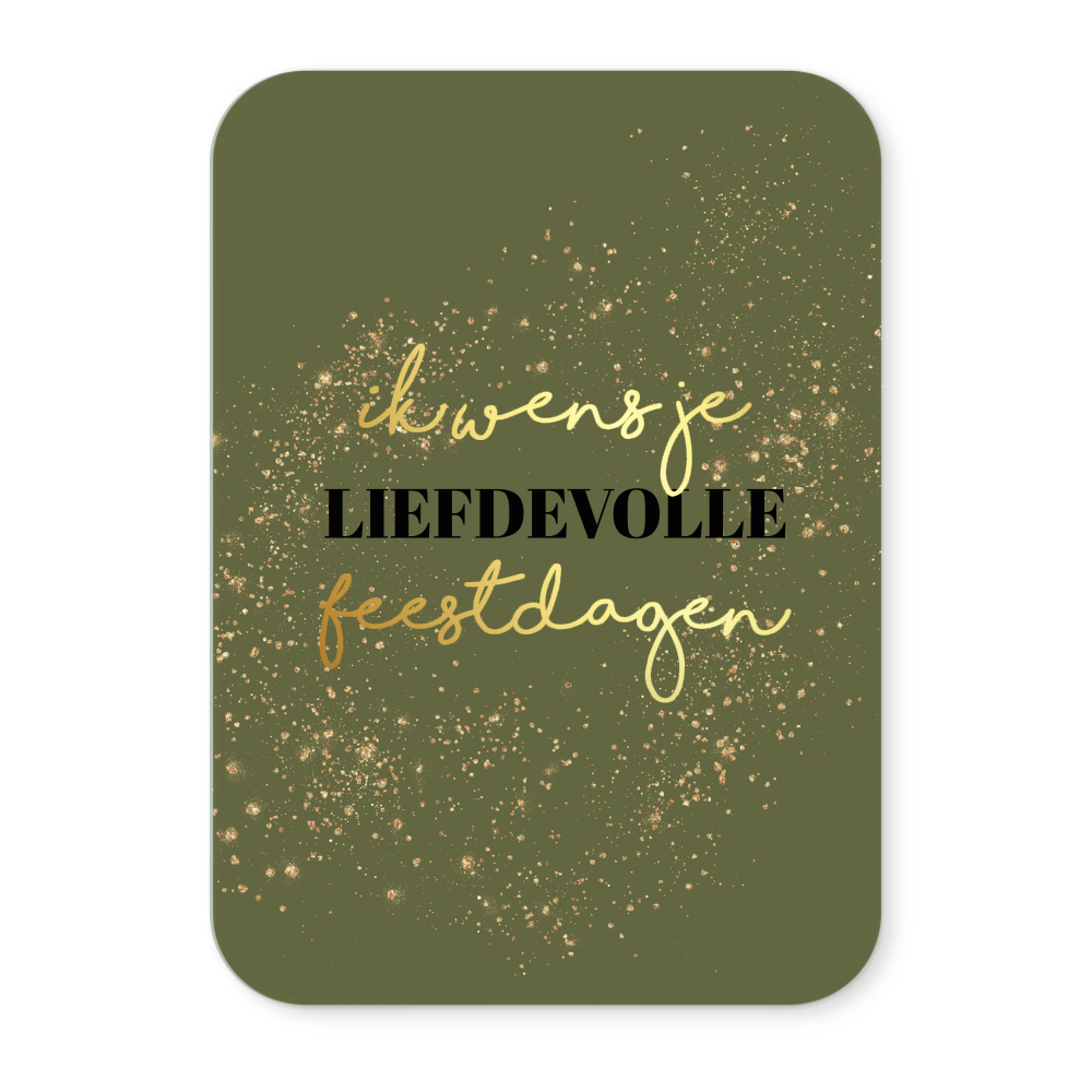 Label2X Kaarten Kaartje ik wens je liefdevolle feestdagen (goudfolie) Kaartje ik wens je liefdevolle feestdagen (goudfolie) woonaccessoires homedecoratie