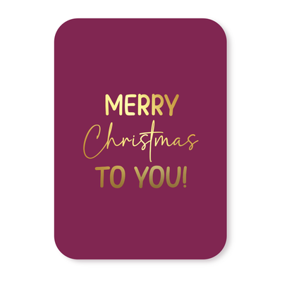 Label2X Kaarten Kaartje merry christmas (goudfolie) Kaartje merry christmas (goudfolie) woonaccessoires homedecoratie