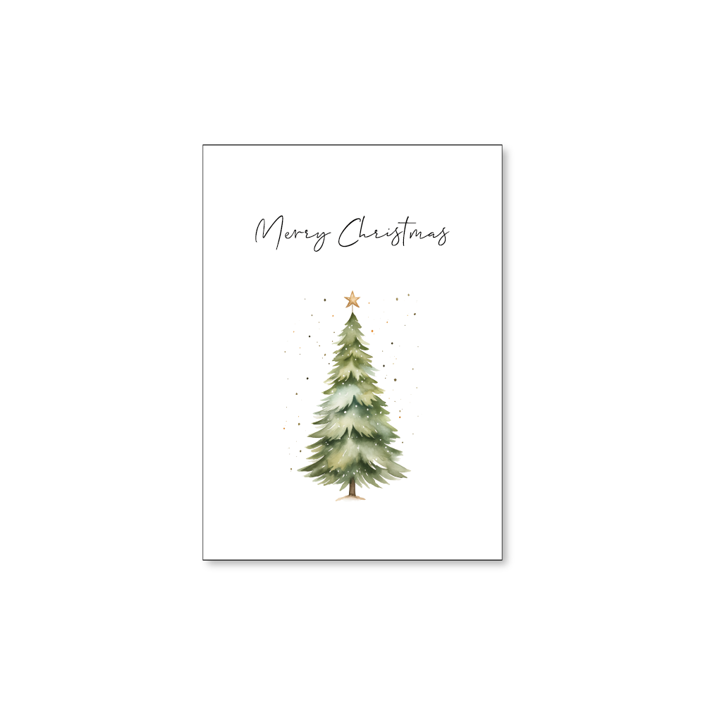 Label2X Kaarten Kaartje merry christmas Kaartje merry christmas woonaccessoires homedecoratie