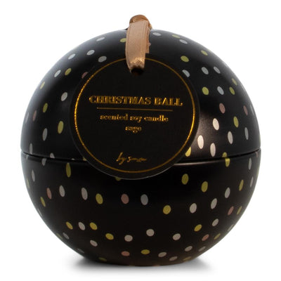 Label2X Kerstbal geurkaars zwart woonaccessoires homedecoratie