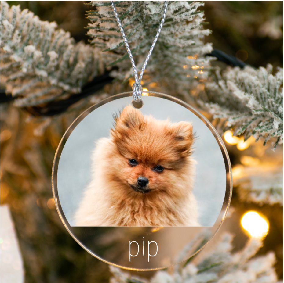 Label2X Kerstcollectie Kersthanger met eigen foto en tekst