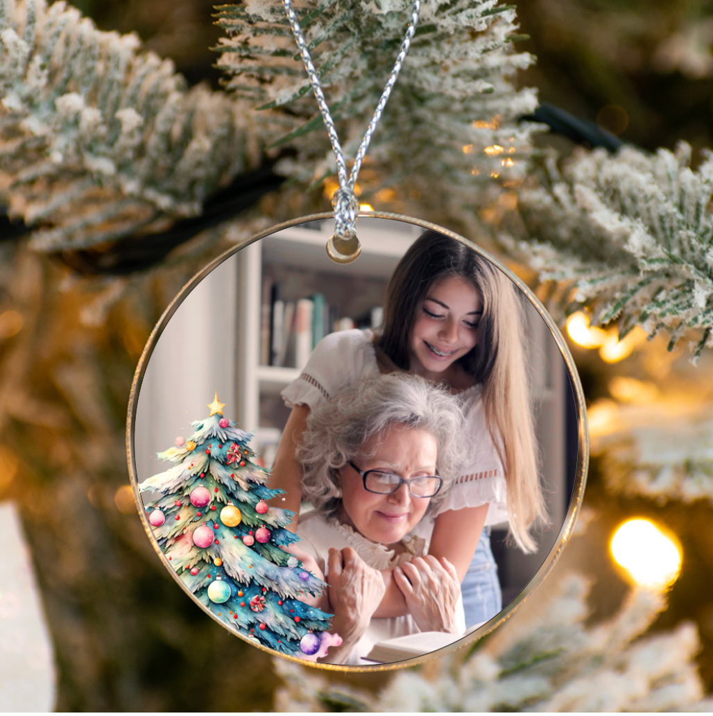 Label2X Kerstcollectie  Kersthanger met eigen foto voor in de kerstboom 