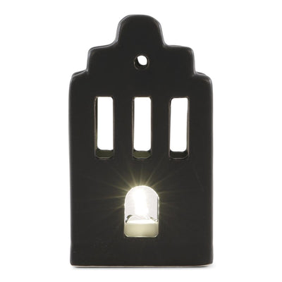 Label2X Kersthuisje keramiek zwart woonaccessoires homedecoratie