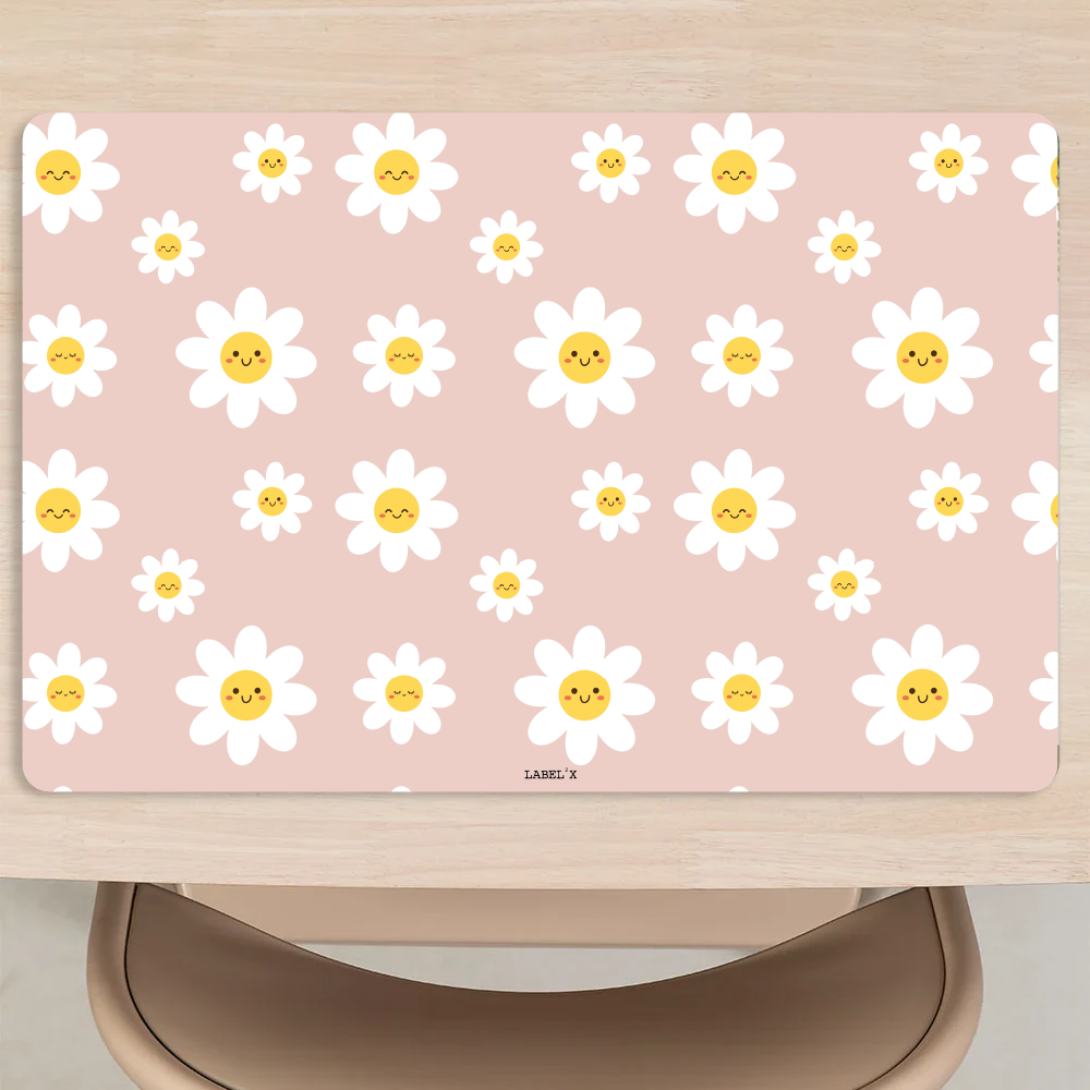Label2X Kinderkamer Knutselmat bloemetjes Knutselmat bloemetjes woonaccessoires homedecoratie